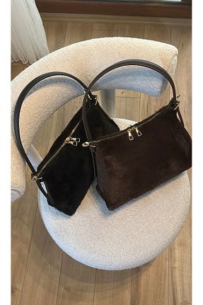 کیف دوشی قهوه ای زنانه جیر ÇANTA - کد 891782869