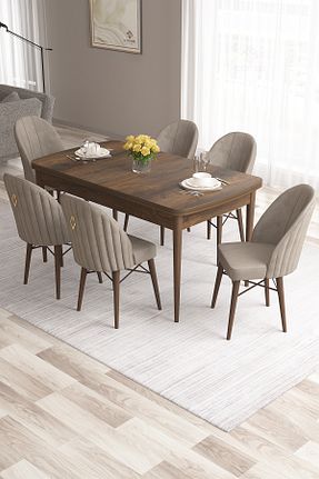 میز آشپزخانه سفید MDF Canisa - کد 465510925