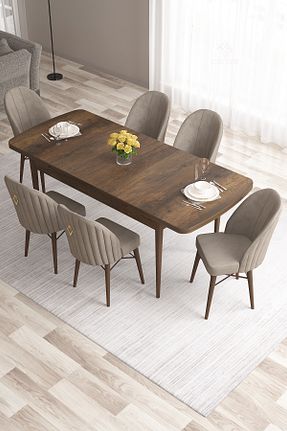 میز آشپزخانه سفید MDF Canisa - کد 465510925