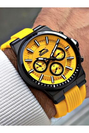 ساعت مچی زرد مردانه 41-45 میلی متر Slazenger - کد 781848960