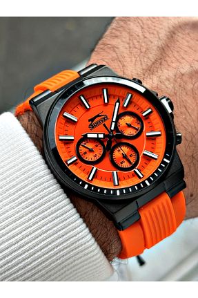ساعت مچی نارنجی مردانه 41-45 میلی متر Slazenger - کد 781847186