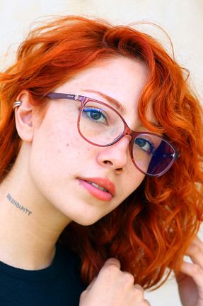 عینک محافظ نور آبی صورتی زنانه مات Focus On Eyewear - کد 64934629