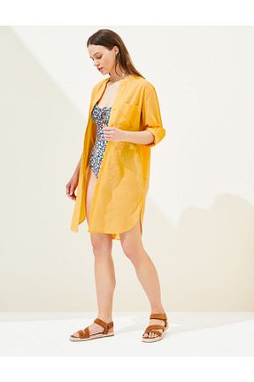 لباس ساحلی نارنجی زنانه پنبه ای Marks & Spencer - کد 705458840