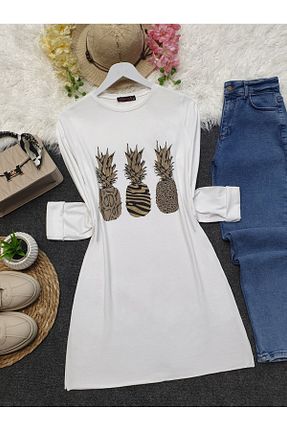 تونیک سفید زنانه بافتنی Modamorfo - کد 282914316