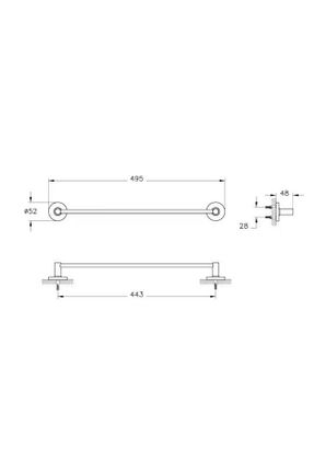 آویز حمام طوسی VitrA - کد 258409688