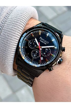 ساعت مچی مشکی مردانه 41-45 میلی متر Ferrucci - کد 331597877