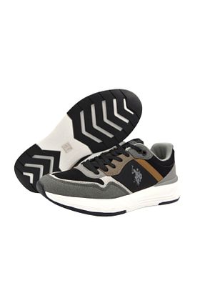 کفش اسنیکر مشکی مردانه بند دار U.S. Polo Assn. - کد 726302105