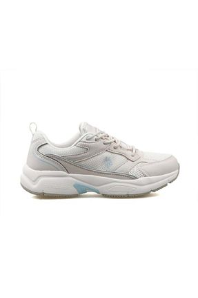 کفش اسنیکر بژ زنانه بند دار U.S. Polo Assn. - کد 823431309