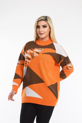 پلیور حجاب نارنجی زنانه پشمی NEWCO - کد 890845546
