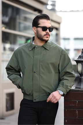 کت خاکی مردانه اورسایز Boymen - کد 890210046