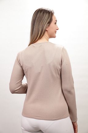 بلوز بژ زنانه ساده Sude - کد 890299186