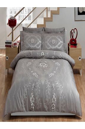روتختی دونفره طوسی پنبه - ساتن Taç - کد 890216619