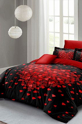 روتختی دونفره قرمز پنبه - ساتن Monohome - کد 890213453