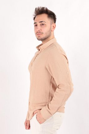 پیراهن بژ مردانه رگولار Cazador - کد 815122534