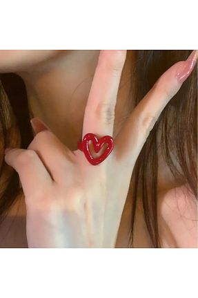انگشتر جواهر قرمز زنانه منجق WasWink - کد 890493266
