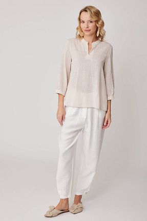 بلوز طوسی زنانه ساده Vitrin - کد 812992941