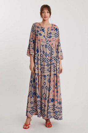 لباس قهوه ای زنانه بافتنی Vitrin - کد 812357916