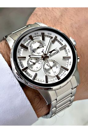 ساعت مچی سفید مردانه 41-45 میلی متر Slazenger - کد 872982544