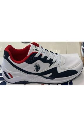 کفش اسنیکر سفید مردانه بند دار U.S. Polo Assn. - کد 812893471