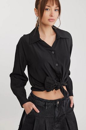 پیراهن مشکی زنانه رگولار Vitrin - کد 818075757