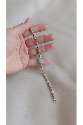 دستبند استیل (فولاد) طلائی زنانه استیل (فولاد) karan jewel - کد 890300482