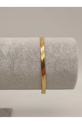 دستبند استیل (فولاد) زرد زنانه استیل (فولاد) TLSMACCESORIES - کد 890303966