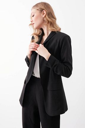 کت بلیزر مشکی زنانه الاستین Vitrin - کد 658594949
