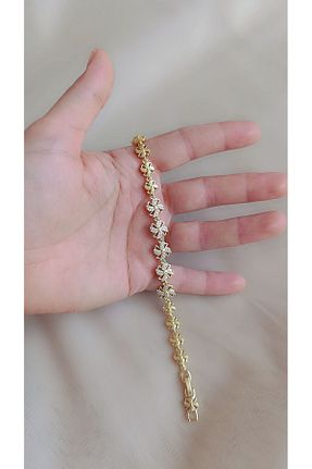 دستبند استیل (فولاد) طلائی استیل (فولاد) karan jewel - کد 890300157
