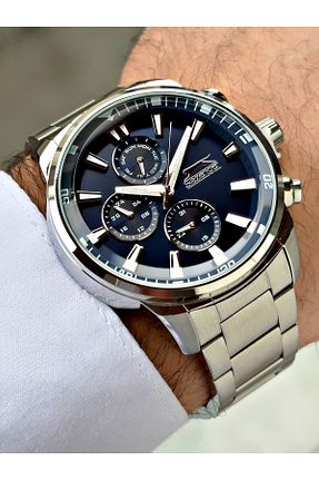 ساعت مچی سرمه ای مردانه 41-45 میلی متر Slazenger - کد 876493631