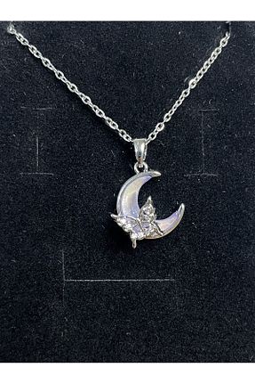 گردنبند استیل ( فولاد ) طوسی زنانه استیل (فولاد) OSAY - کد 890338507