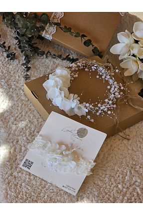 تاج نباتی زنانه سنگ کریستال Rengarenk Minikler - کد 89349860