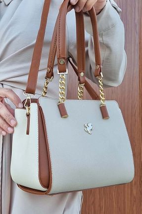 کیف دستی بژ زنانه سایز متوسط Miami Polo Club - کد 891129796
