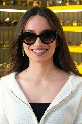 عینک آفتابی طوسی زنانه UV400 Prada - کد 870743489