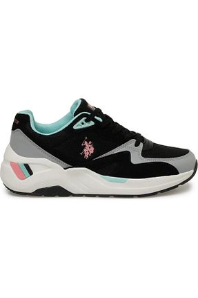 کفش اسنیکر مشکی زنانه بند دار U.S. Polo Assn. - کد 817671743