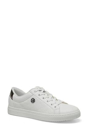 کفش اسنیکر سفید زنانه بند دار U.S. Polo Assn. - کد 799954470