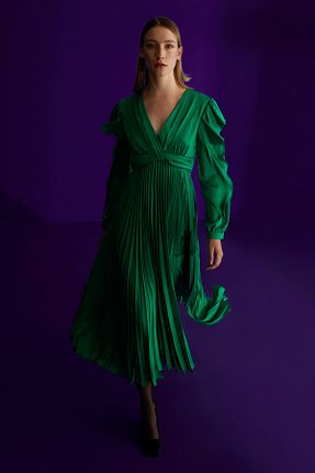 لباس سبز زنانه بافتنی Jus De Pommes - کد 759383264