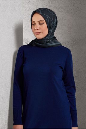 روسری طوسی پلی استر Alvina - کد 890410714