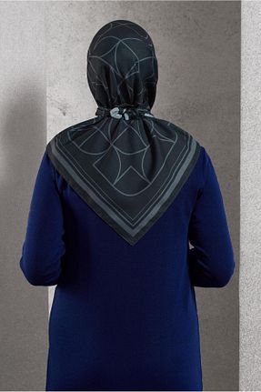 روسری طوسی پلی استر Alvina - کد 890410714