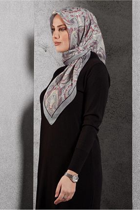روسری طوسی مودال Alvina - کد 890411026