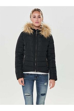 کاپشن مشکی زنانه رگولار ONLY - کد 58152784