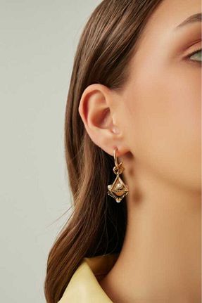 گوشواره مروارید طلائی Mon Reve - کد 288499264