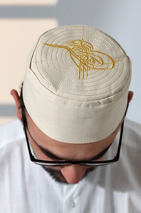 کلاه بژ مردانه پنبه ای ihvanonline - کد 890426087
