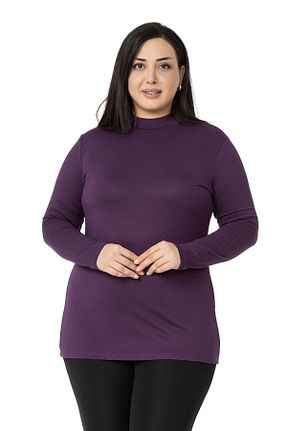 بادی سایز بزرگ بنفش زنانه Bodycon DISENTIS MODEST - کد 754179013