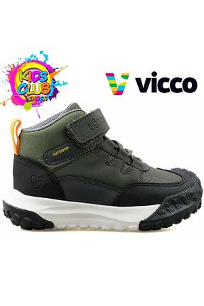 بوت / نیم بوت خاکی بچه گانه پاشنه تخت Vicco - کد 858468489