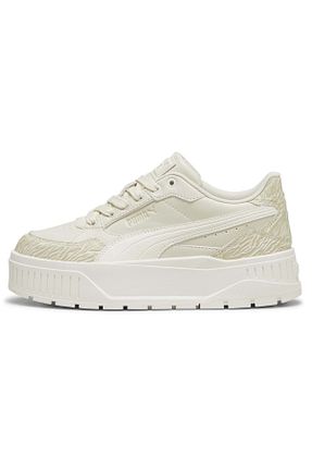 کفش اسنیکر بژ زنانه بند دار Puma - کد 855940794