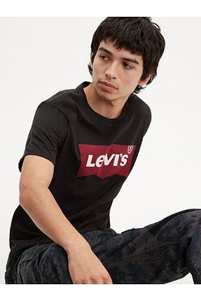تیشرت مشکی مردانه رگولار Levi