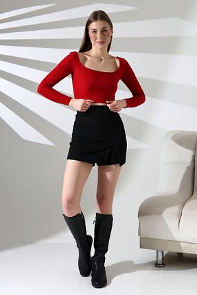 بلوز قرمز زنانه ساده MODA REYM - کد 891404371