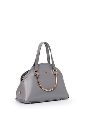 کیف دوشی طوسی زنانه چرم مصنوعی Matmazel - کد 890440108