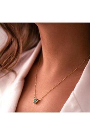 گردنبند طلا طلائی زنانه 14 عیار hakan mücevherat - کد 891409774