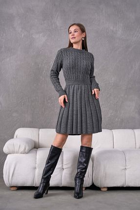 لباس طوسی زنانه بافتنی FLEX FASHION - کد 890437132